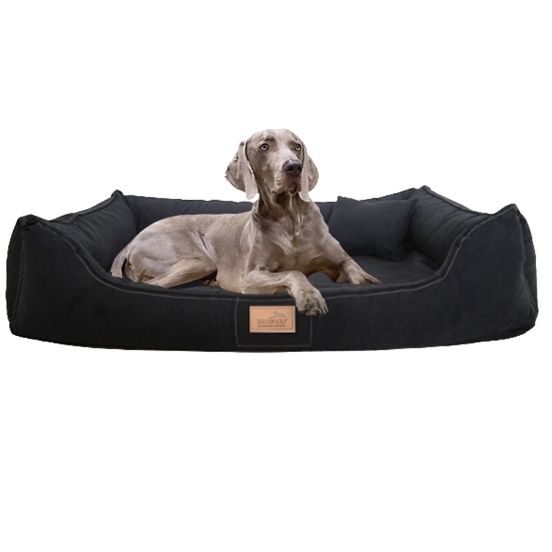 Tierlando ® Orthopädisches Hundebett Maddox Soft Editon Hundesofa schwarz 1