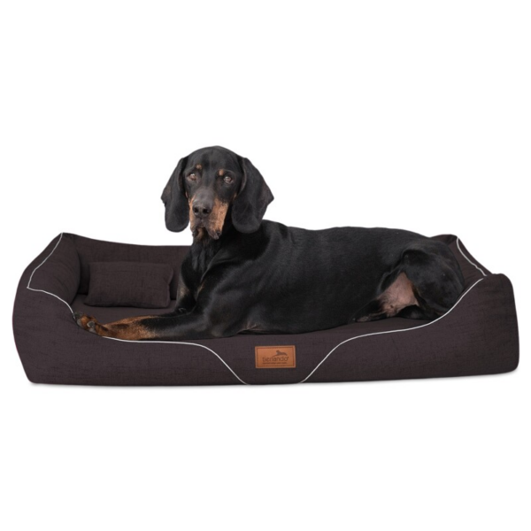 Tierlando ® WILLIAM Couture - Orthopädisches Hundebett | Bequemes Hundesofa braun 1