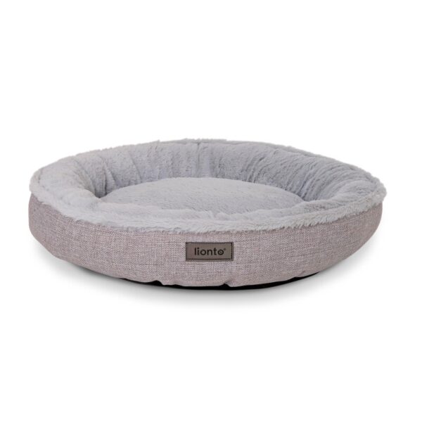 Lionto Rundes Hundebett grau S