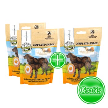 Bellfor Ergänzungsfuttermittel für Hunde - Gelenke und Knochen Complete-Snack - 3x150g