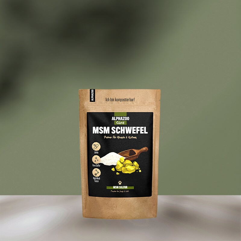 ALPHAZOO MSM-Pulver für Hunde und Katzen 250 g