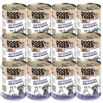 Dogs'n Tiger Sattelfest Pferd & Kartoffel 12x400 g