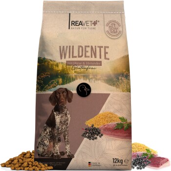 REAVET Trockenfutter Wildente mit Hirse & Holunder 12kg