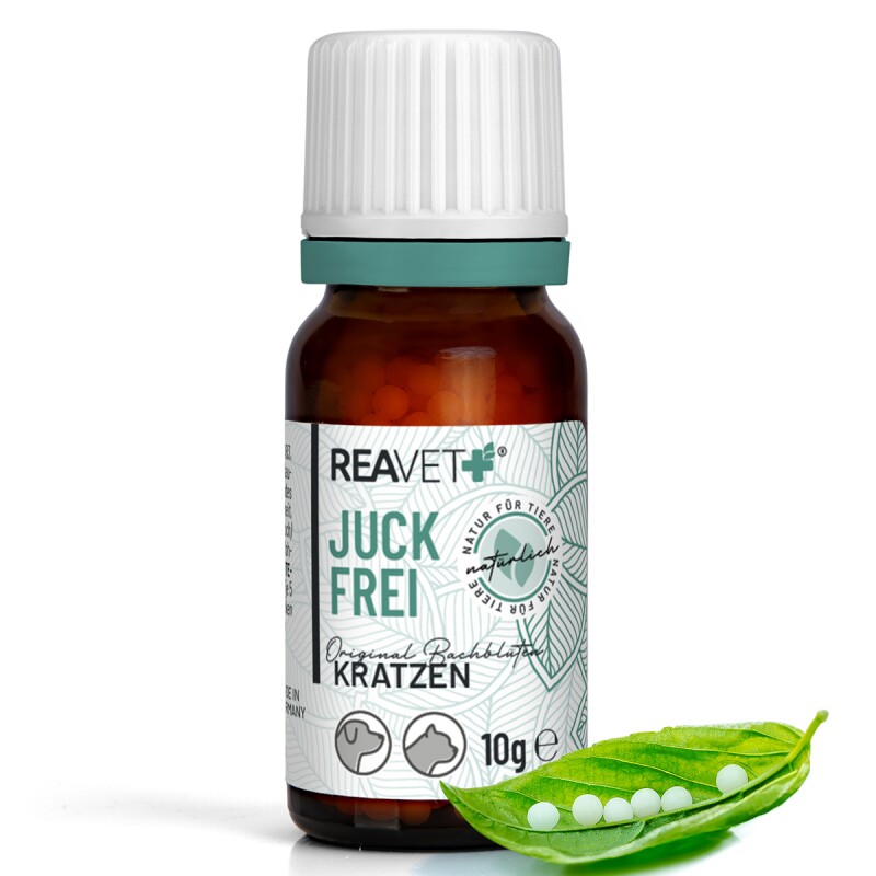 REAVET Bachblüten Globuli - Juckfrei 10g