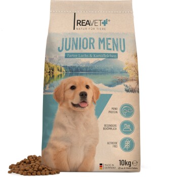 REAVET Junior Menü Lachs Trockenfutter 10kg