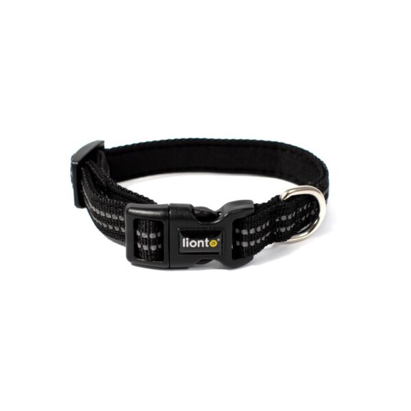 Lionto verstellbares Hundehalsband schwarz XS