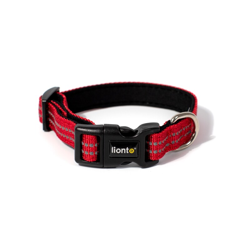 Lionto verstellbares Hundehalsband rot XS