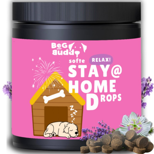 BeG Buddy STAY@HOME Relax Snack für Hunde mit Baldrian