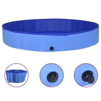 VidaXL Hunde-Pool blau 3 m