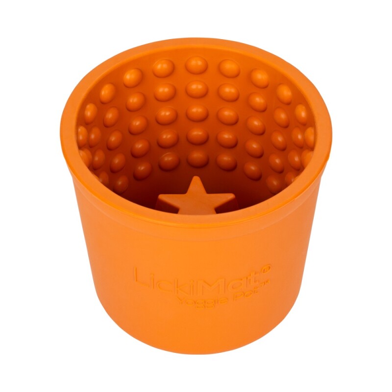 LickiMat Yoggie Pot orange