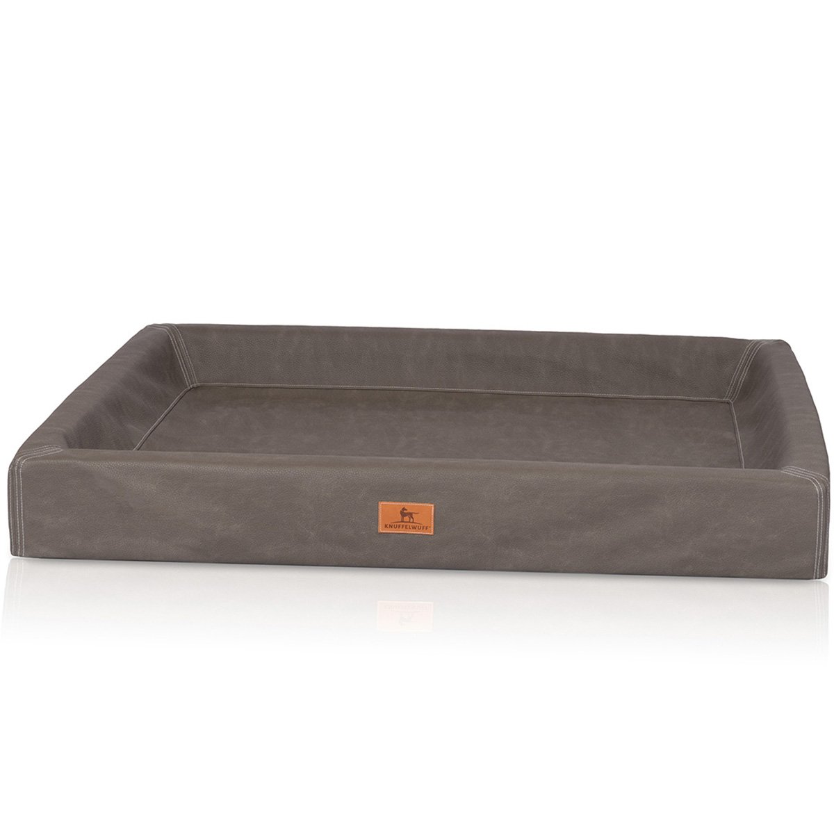 Knuffelwuff orthopädisches Hundebett Austin braungrau XL 105x80cm