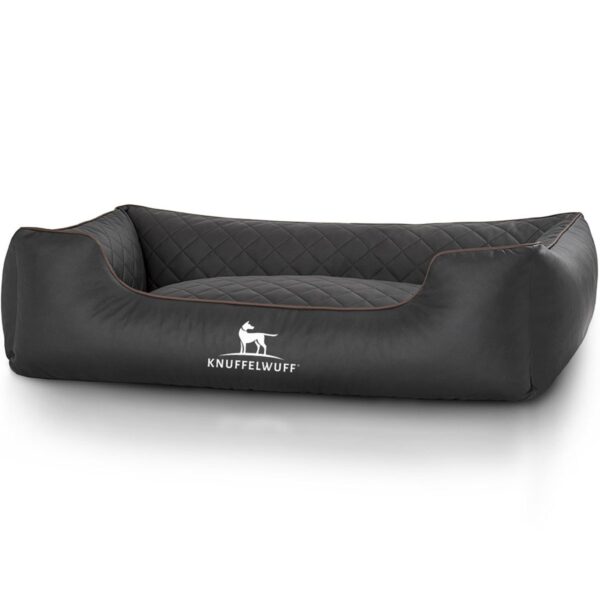 Knuffelwuff Hundebett Milan schwarz XL 105x75cm