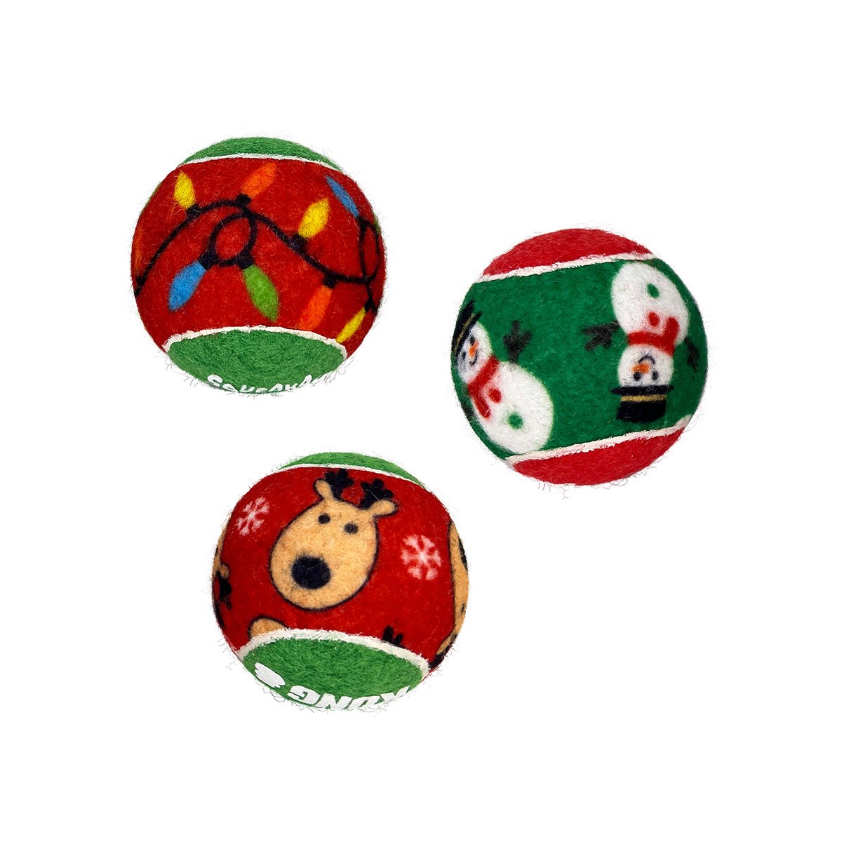 KONG Holiday Hundespielzeug SqueakAir® Bälle 6er Pack M